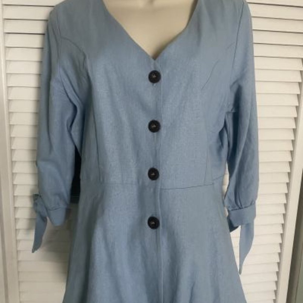 Feminine Blue Jessy B Blouse